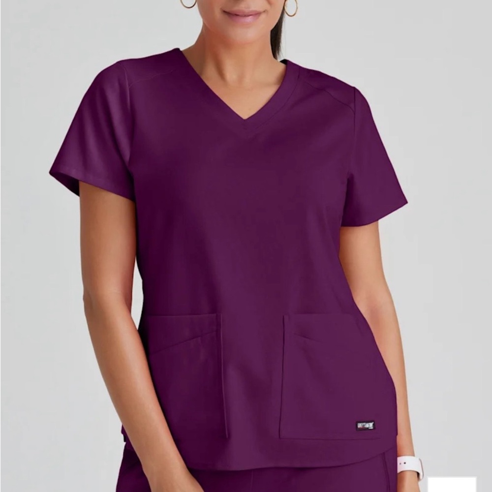 SOLD Grey's Anatomy Wine scrub set